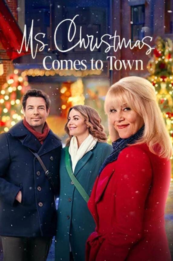 圣诞节女士来到小镇