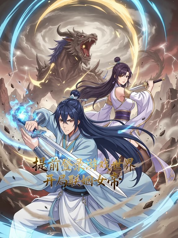 提前登录游戏世界，开局联姻女帝动态漫画